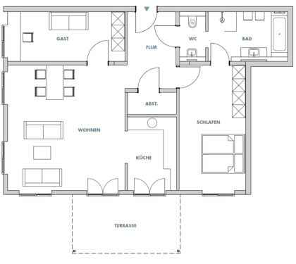 Foto - Etagenwohnung in Bielefeld zur Miete