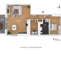 Schöne 3-Zimmer EG Wohnung - 1.282,00 EUR Kaltmiete, ca.  88,00 m² in Lauingen (Donau) (PLZ: 89415)