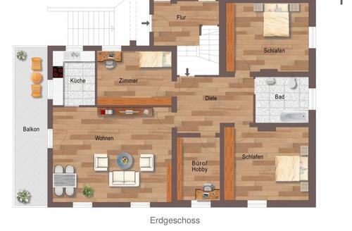 Foto - 5 Zimmer Etagenwohnung zur Miete in Meschede