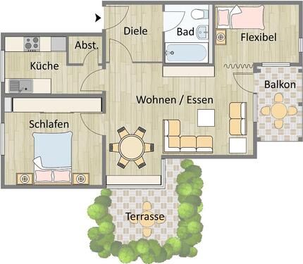 Foto - Etagenwohnung in Karlsbad zum Kaufen