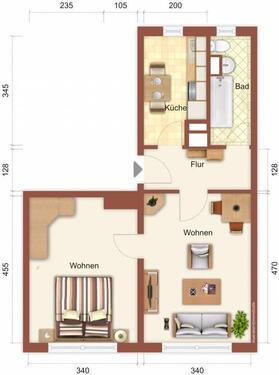 Foto - Etagenwohnung in Crinitz zur Miete