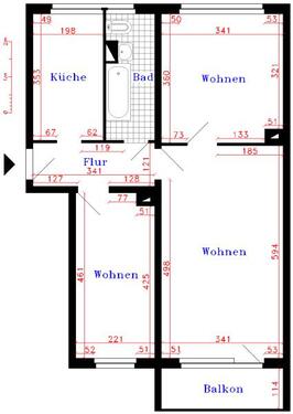Foto - 3 Zimmer Etagenwohnung in Saalfeld (Saale)