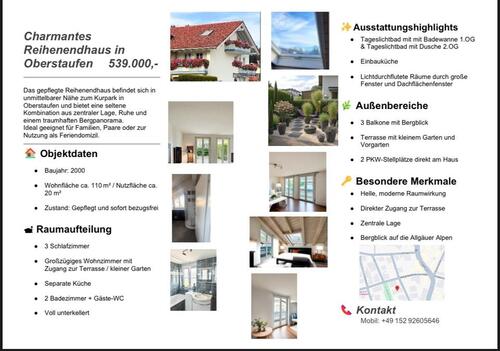 Foto - Charmantes Reihenendhaus in Oberstaufen