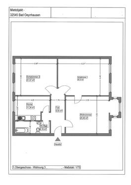 Foto - Etagenwohnung in Bad Oeynhausen zur Miete