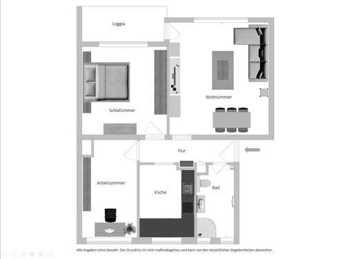Foto - Möblierte 3-Zimmer-Wohnung in BS Broitzem