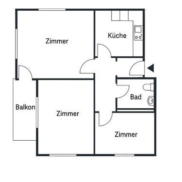 Foto - 3 Zimmer Etagenwohnung zum Kaufen in Wiesbaden