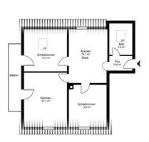 Provisionsfrei - 3 Zi. DG-Wohnung inkl. TG mit Wendelsteinblick - Bruckmühl