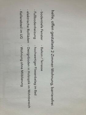 Foto - 2 Zimmer Erdgeschoßwohnung zur Miete in Walldürn