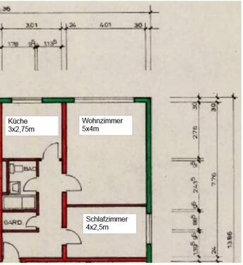 Foto - 2,5-Zimmer-Kellerwohnung - 650,00&nbsp;EUR Kaltmiete, ca.&nbsp; 52,00&nbsp;m&sup2;
