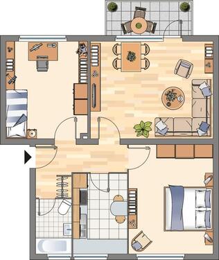 Foto - 3 Zimmer Etagenwohnung zur Miete in Flensburg