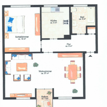 Foto - 2 Zimmer Etagenwohnung zur Miete in Bremerhaven