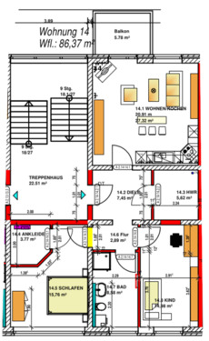 Foto - Etagenwohnung in Varel zur Miete