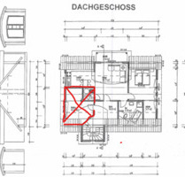 Vermiete schöne helle 2,5 Zimmer DG Wohnung - Wüstenrot