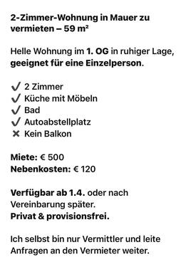 Foto - 2 Zimmerwohnung in Mauer bei Heidelberg