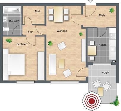 Foto - Neue Wohnung, neues Glück! Ansprechende 2-Zi.-Wohnung