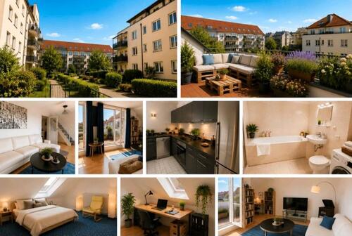Foto - Sonniges Dachgeschossmaisonett mit Galerie & Dachterrasse