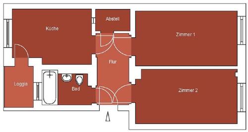 Foto - 2 Zimmer Etagenwohnung zur Miete in Dresden