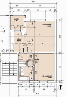 Foto - 2-Zimmer-Wohnung mit Aussicht ins Grüne