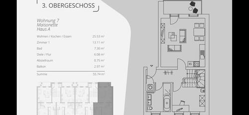 Foto - 4 Zimmer Maisonettenwohnung zur Miete in Leipzig