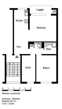 Foto - Etagenwohnung zur Miete in Duisburg