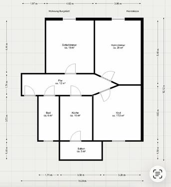 Foto - 3 Zimmer-Dachgeschosswohnung mit Balkon in super Lage