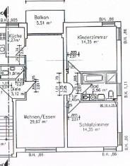 Foto - 3 Zimmer Wohnung - 680,00 EUR Kaltmiete,