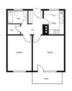 Foto - 2 Zimmer Dachgeschoßwohnung in Lauenburg/Elbe