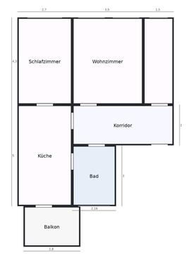 Foto - 2.5 Zimmer Etagenwohnung zur Miete in Groitzsch
