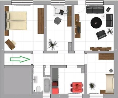 Foto - 4 Zimmer 75m² BalkonGarage 2. OG