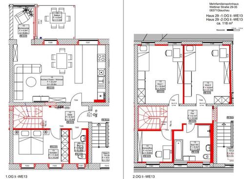 Foto - 4.5 Zimmer Maisonettenwohnung zur Miete in Glauchau