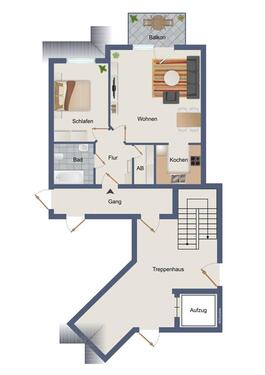 Foto - 2-RW am Stadtrand von Parchim - 290,00&nbsp;EUR Kaltmiete, ca.&nbsp; 45,60&nbsp;m&sup2;