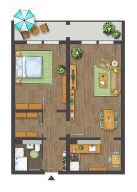 Foto - 2 Zimmer Erdgeschoßwohnung in Plauen