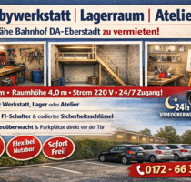 Hobbywerkstatt, Lagerraum, Atelier Eberstadt trocken, sicher, 400 - Ober-Ramstadt