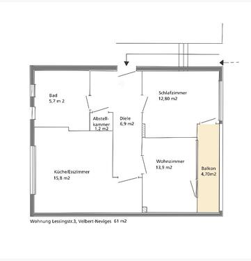 Foto - Etagenwohnung zur Miete in Velbert