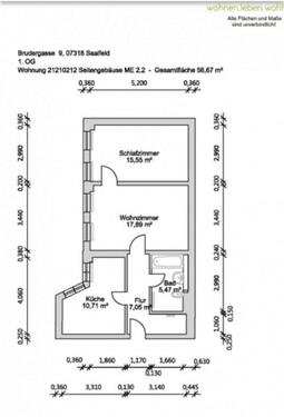Foto - Nachmieter - 521,00&nbsp;EUR Kaltmiete, ca.&nbsp; 56,00&nbsp;m&sup2;