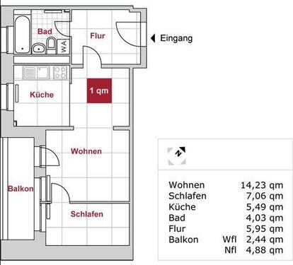 Foto - 2 Zimmer Etagenwohnung zur Miete in Dresden