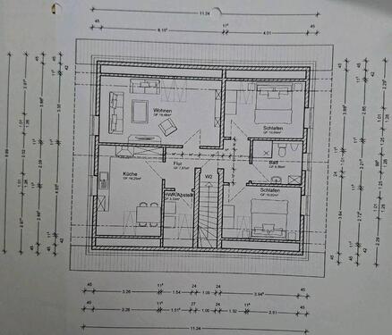 Foto - 3 Zimmer Dachgeschoßwohnung zur Miete in Apen