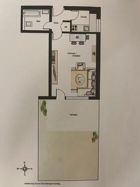 Foto - 1 Zimmer Erdgeschoßwohnung in München