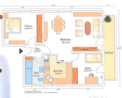 Foto - Helle 3 Zimmer Wohnung mit West-Balkon zu verkaufen
