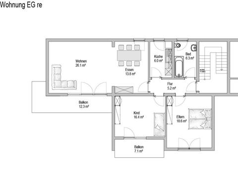 Foto - Etagenwohnung zur Miete in Morsbach