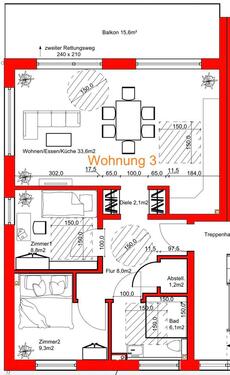 Foto - Erdgeschoßwohnung in Ebhausen zur Miete
