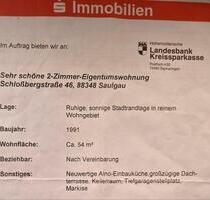 Eigentumswohnung 54qm zu verkaufen - Bad Saulgau