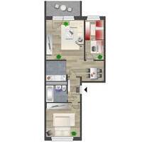 Top Angebot!! 3 Zimmer Wohnung in Chemnitz - Kappel (möbliert)