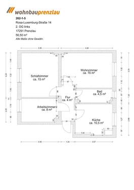 Foto - 3 Zimmer Etagenwohnung in Prenzlau