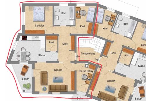 Foto - Etagenwohnung zur Miete in Trier