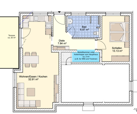 Foto - Vermiete ökologische, smarte, E-effiziente 61m² Einliegerwohnung
