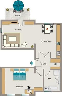 Foto - 2 Zimmer Etagenwohnung zur Miete in Essen