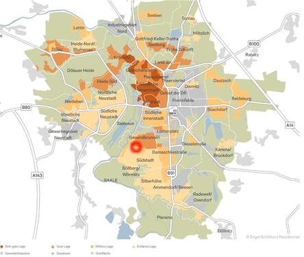Foto - Etagenwohnung in Halle (Saale) zur Miete