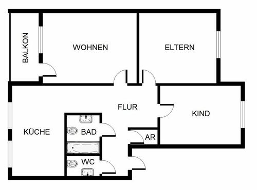 Foto - Etagenwohnung zur Miete in Dortmund