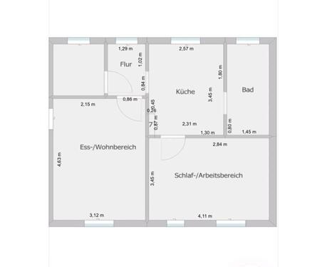 Foto - 2 Zimmer Dachgeschosswohnung zu vermieten